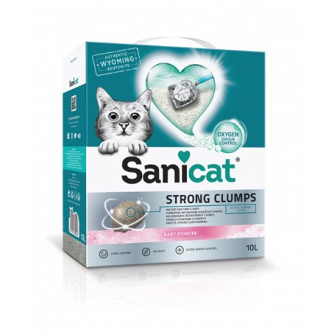 Posip za mačke Sanicat Strong Clumps 6L